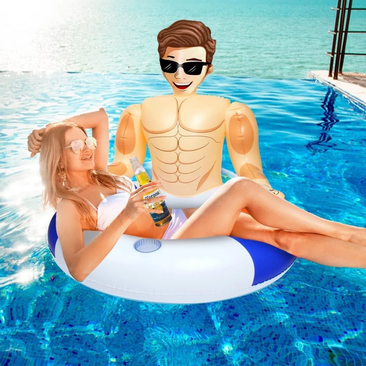 Flotadores inflables para Piscina, Juguetes para Piscina, Anillo de natación para niños, balsa Inflable de Tubo para Adultos, Flotador de Tubo para Fiestas en la Playa y relajación para adul