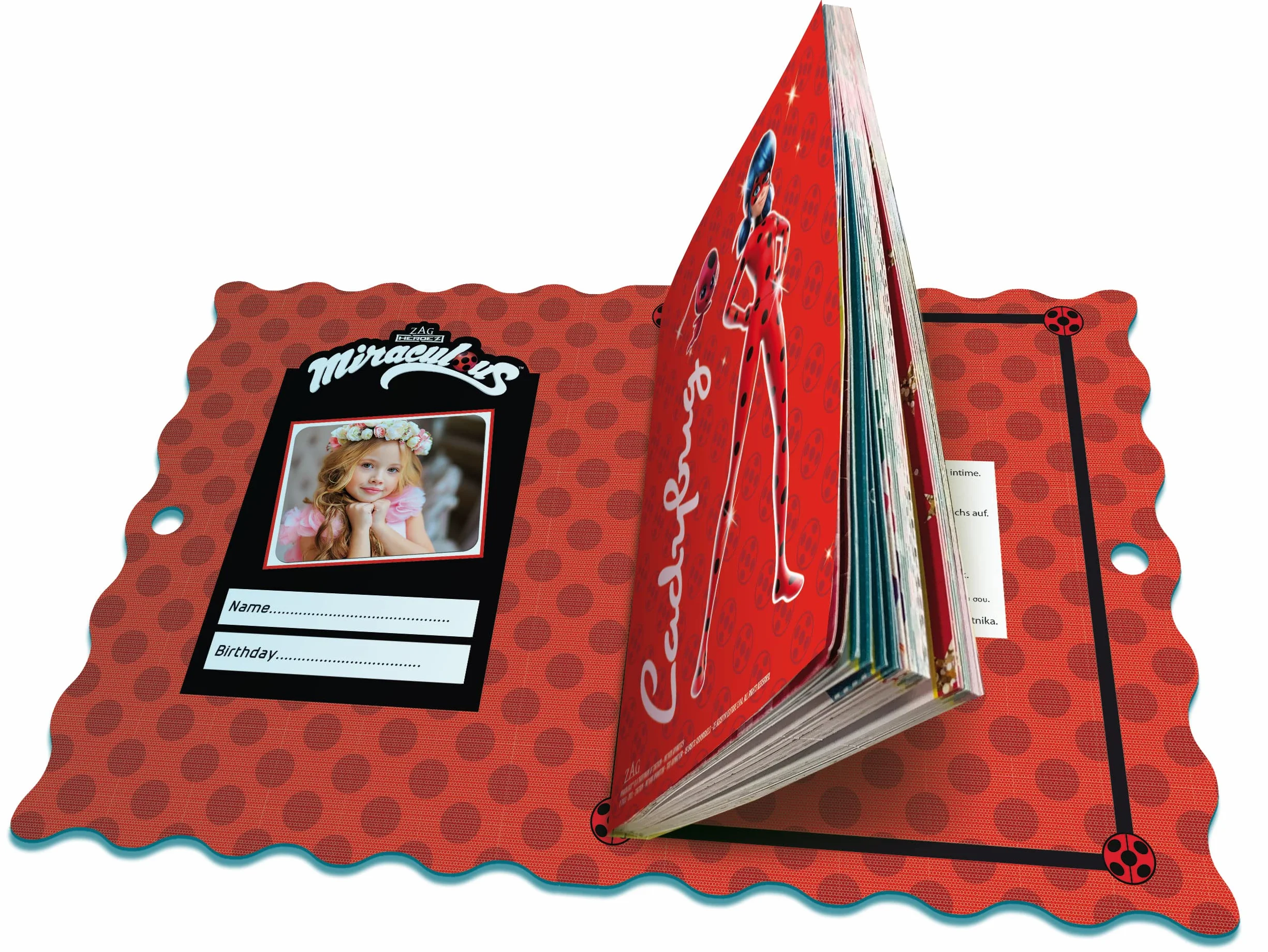 Lisciani - MIRACULOUS Ladybug - Mi Diario Secreto - Diario Personalizable con Candado - Manualidades a partir de 4 años - Incluye Rotuladores, Pegatinas y Accesorios - Fabricado en Italia