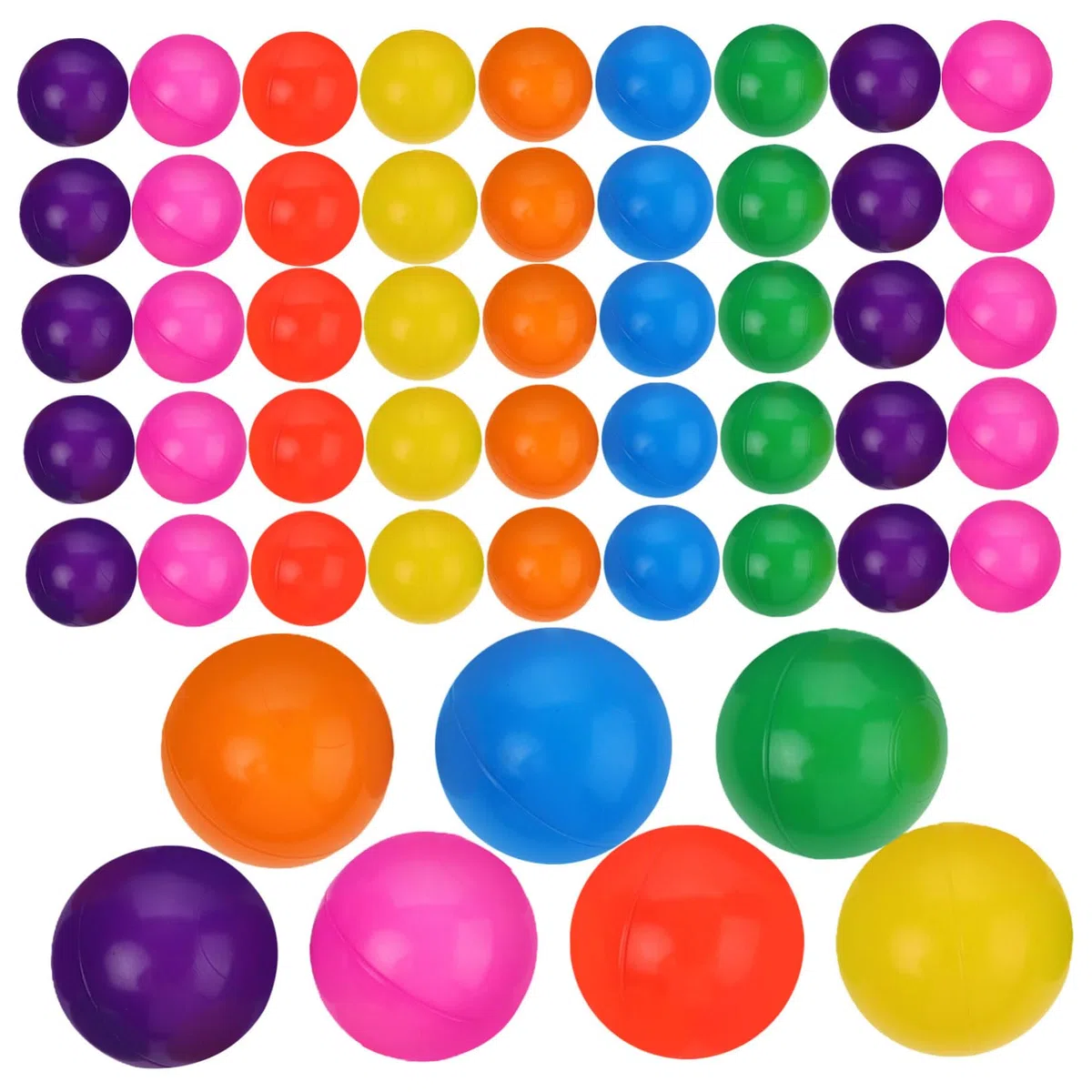 iplusmile 50 Piezas Juguetes de Pelota Bobo Bolas de Plástico para Piscinas de Bolas Balones Oceánicas para Pequeños Negras y Grises Suaves Juguete para Tienda para Fiestas de Cumple