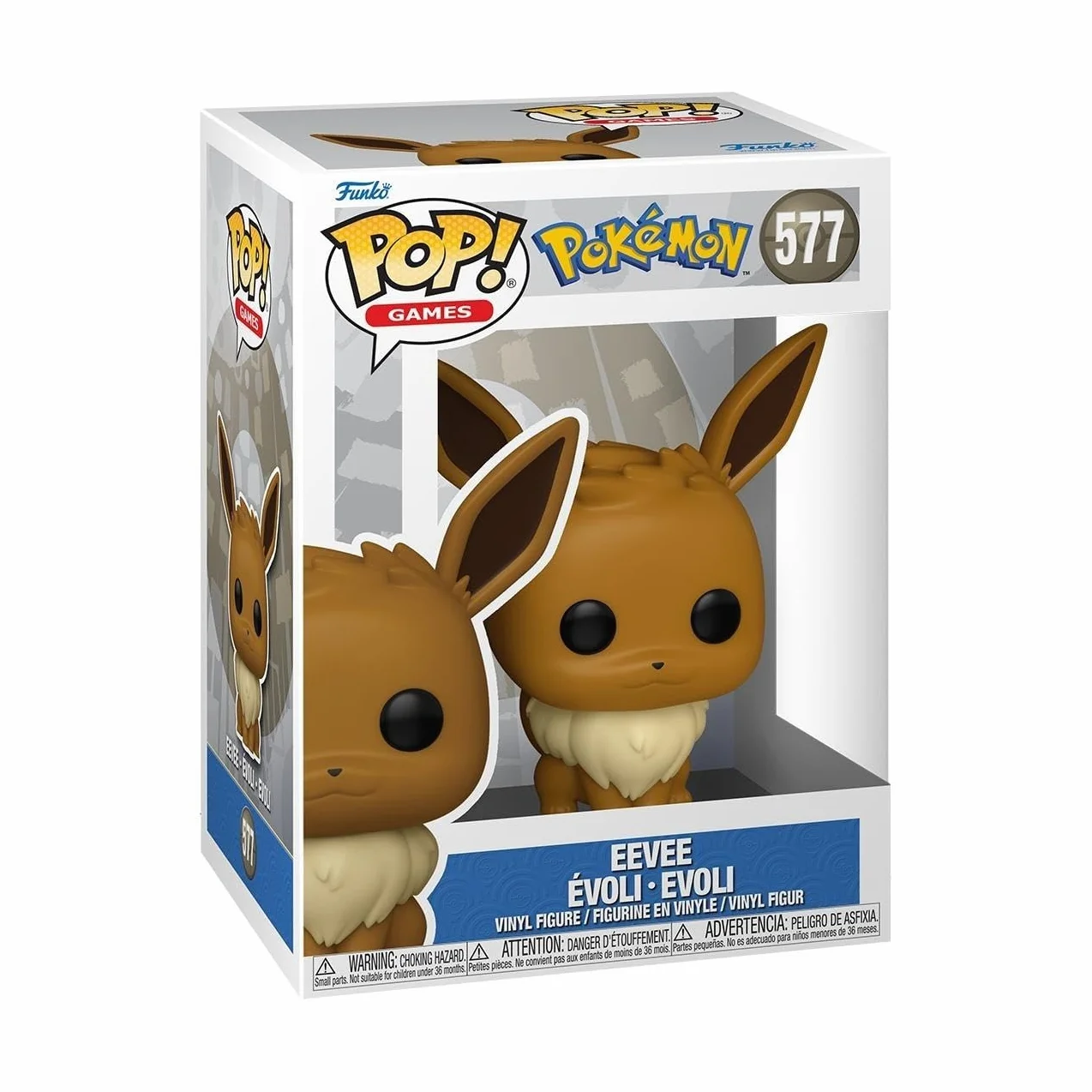 Funko Pop! Games: Pokemon - Eevee - Figura de Vinilo Coleccionable - Idea de Regalo - Mercancia Oficial - Juguetes para Niños y Adultos - Video Games Fans - Muñeco para Coleccionistas y Exposición