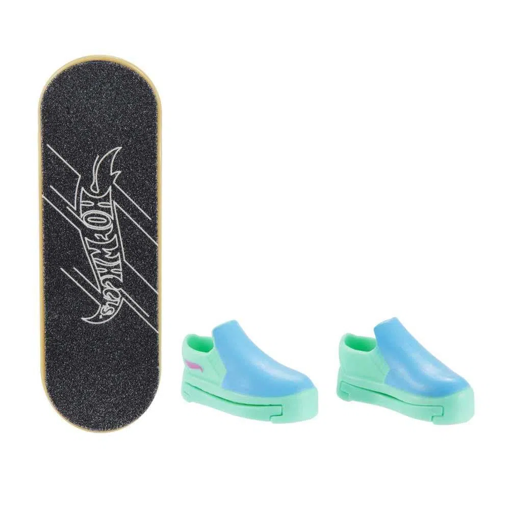 Mattel- Mini monopatin Hot Wheels. Incluye Zapatos. Modelos Surtidos, Multicolor, Small (HGT54)