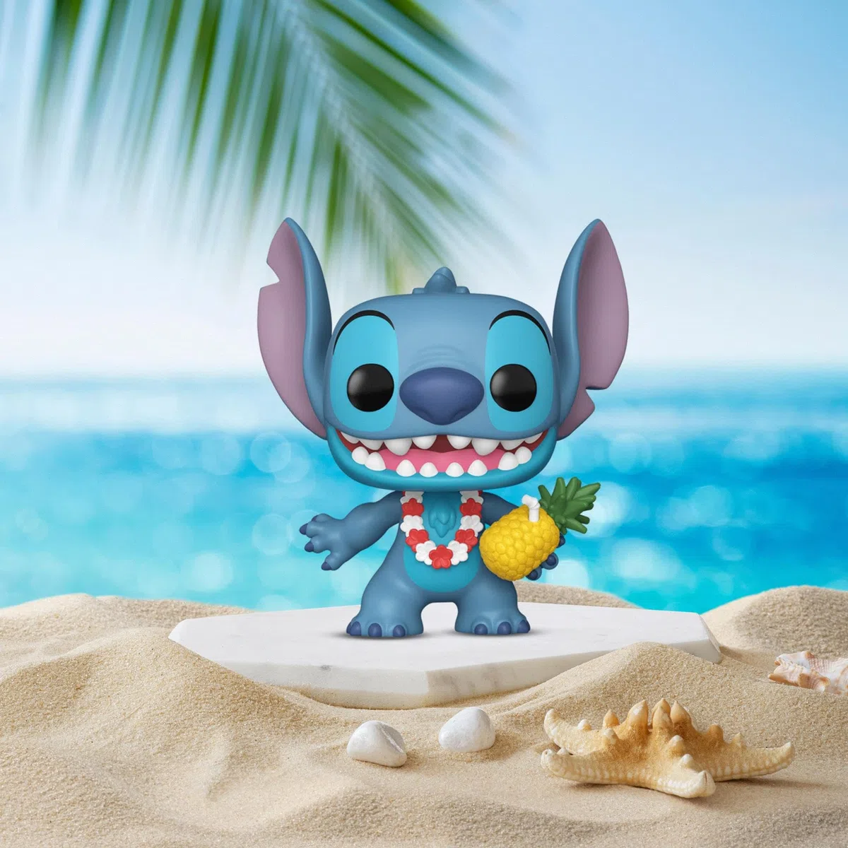 Funko Pop! Disney: Lilo & Stitch - Luau Stitch - Figura de Vinilo Coleccionable - Idea de Regalo - Mercancía Oficial - Juguetes para niños y Adultos - Figura Modelo para coleccionistas y exhibición