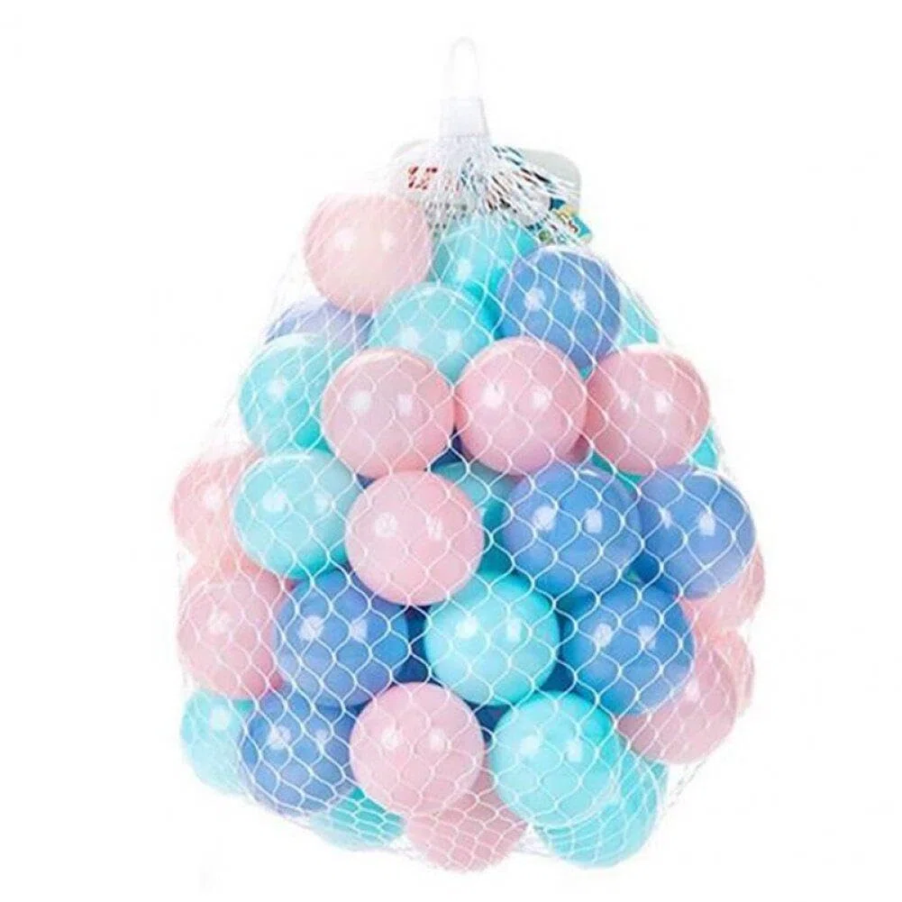 50 Uds. Pelotas de Colores para bebés, Pelotas de plástico Suave, Pelota para Piscina Seca, Pelota de Ola de mar para niños, Mini Pelotas de Juego, Juguete para niños al Aire Libre