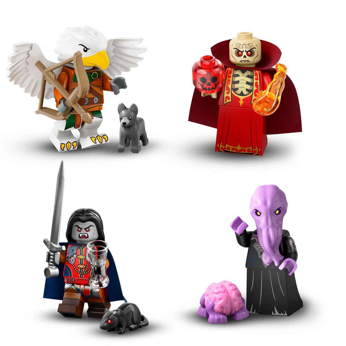 LEGO Minifiguras Dungeons & Dragons Figuritas Coleccionables, 1 Minifigura de 12 Posibles Entre Ellas Hechicera Tiefling y Brujo Gith, Juego de rol, Regalo para Niños y Niñas de 5 Años o Más 71047
