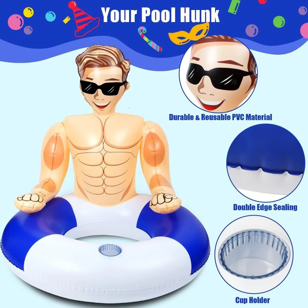 Flotadores inflables para Piscina, Juguetes para Piscina, Anillo de natación para niños, balsa Inflable de Tubo para Adultos, Flotador de Tubo para Fiestas en la Playa y relajación para adul