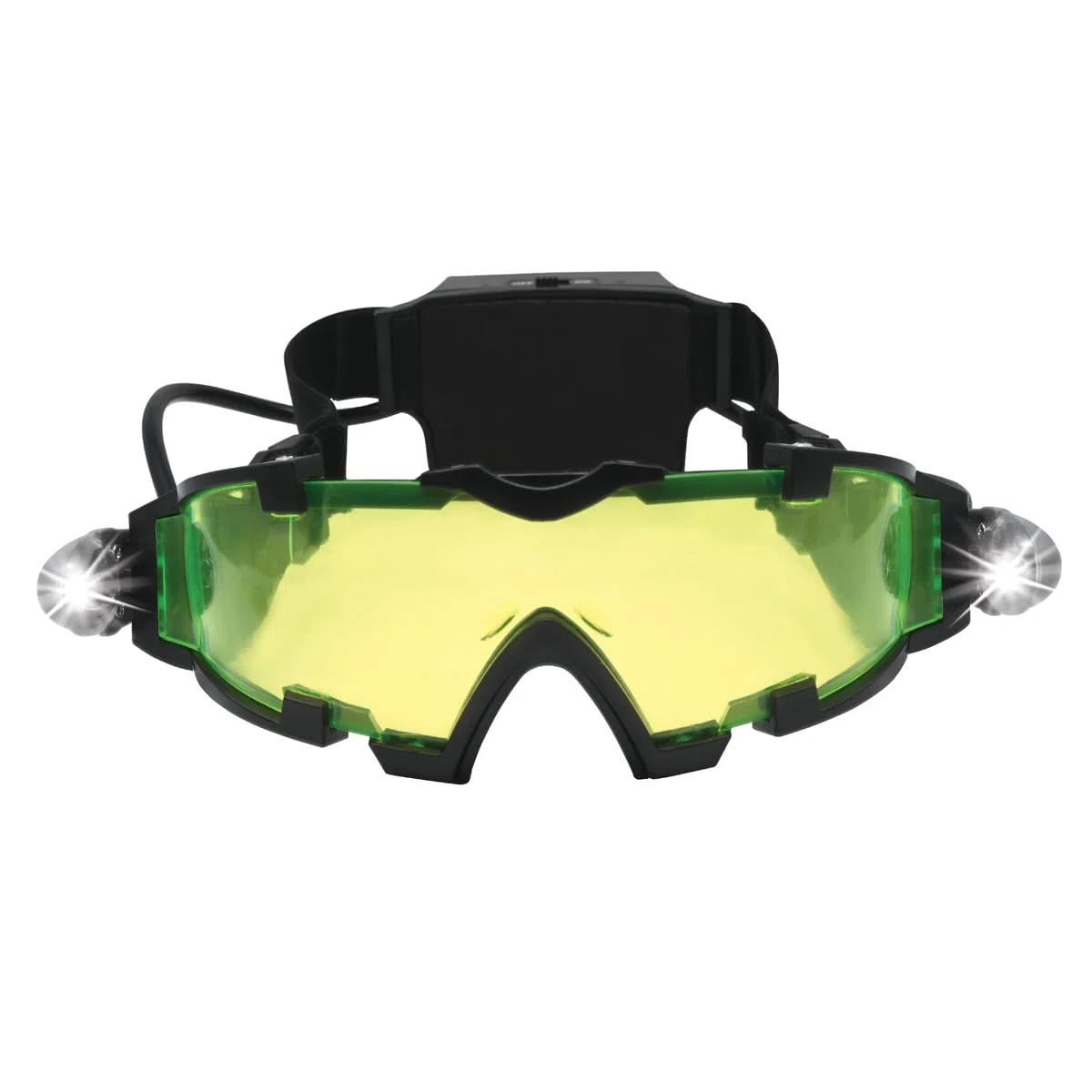 Lexibook - Spy Mission, Gafas espía de visión Nocturna, Luces LED retráctiles, Cristales tintados Verdes, Bandas elásticas Ajustables, Negro, RPSPY04LXB