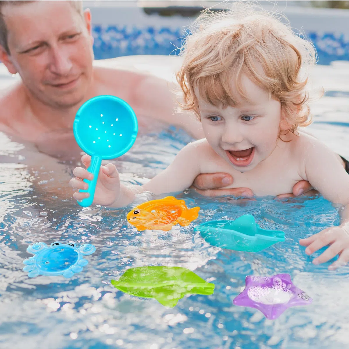 Juguetes Baño 10 Piezas 1 2 3 4 Años Juguetes Bañera Bebe Flotante Juego de Pesca Bath Toys para Ducha Piscina Bañera Playa Regalo para Niños y Niñas