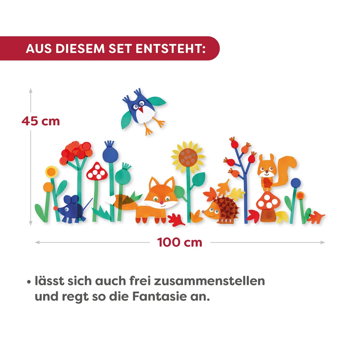HABA Sachenmacher 2014004 - Juego de manualidades para niños a partir de 5 años, decoración creativa para ventanas con habitantes del bosque y motivos otoñales, juego de 2 unidades