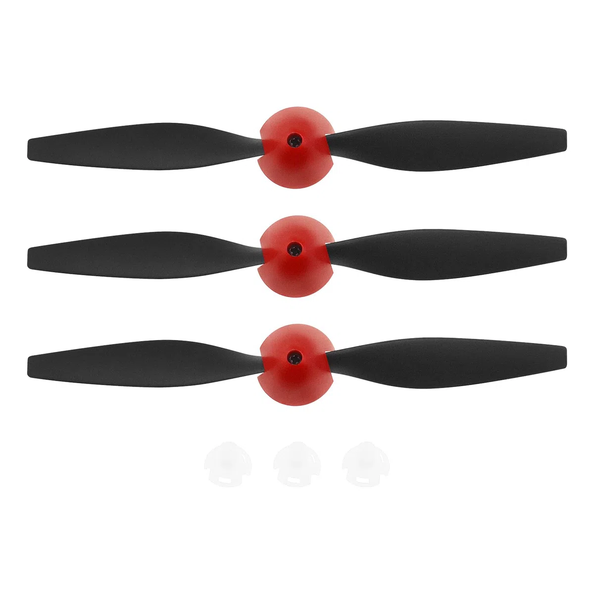 The Lord of the Tools 3 Juegos de Hélices para Avión RC Plane Remote Incluye 3 Piezas de Protectores de Hélices y 3 Piezas de Adaptadores Compatible con VOLANTEXRC P51D Avión