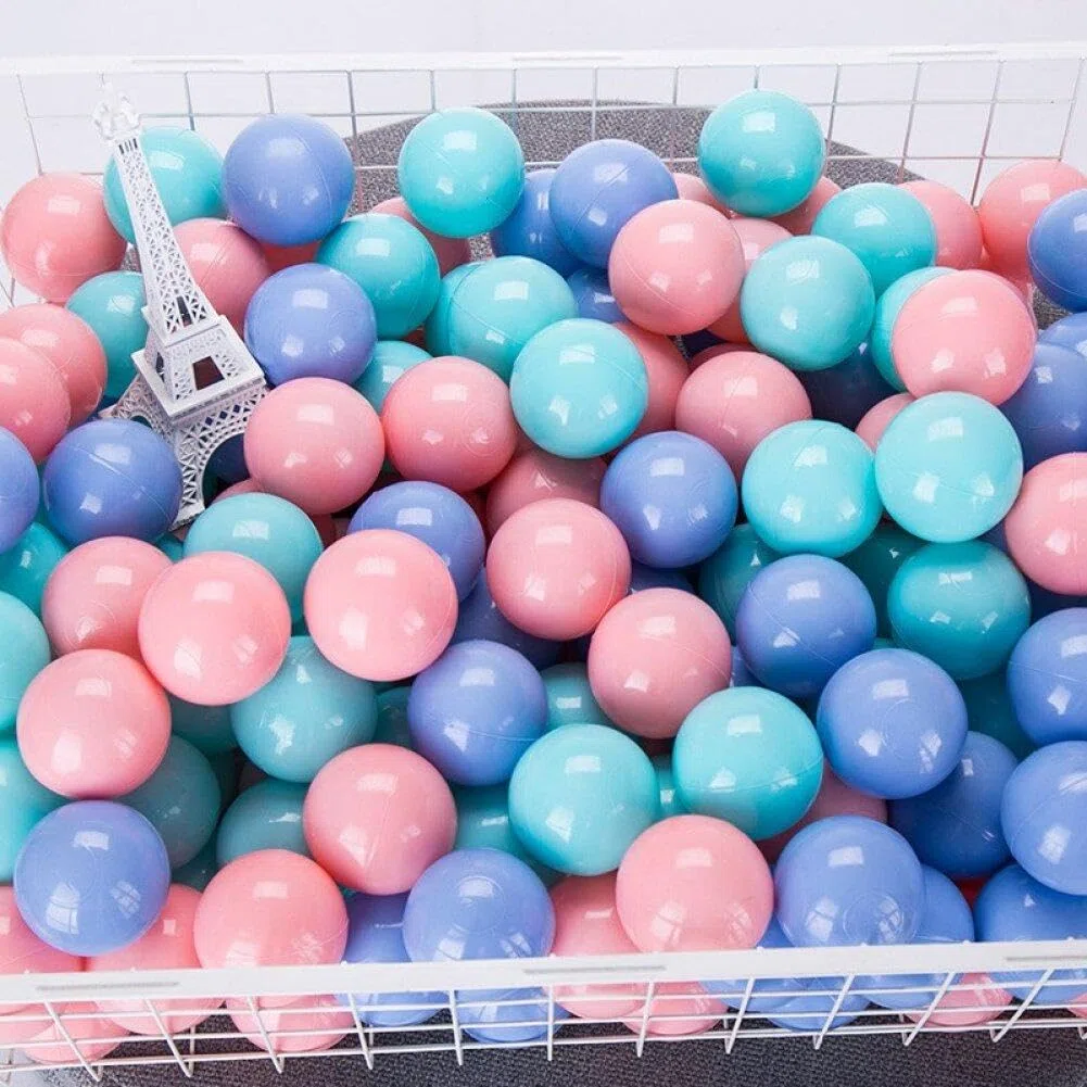 50 Uds. Pelotas de Colores para bebés, Pelotas de plástico Suave, Pelota para Piscina Seca, Pelota de Ola de mar para niños, Mini Pelotas de Juego, Juguete para niños al Aire Libre