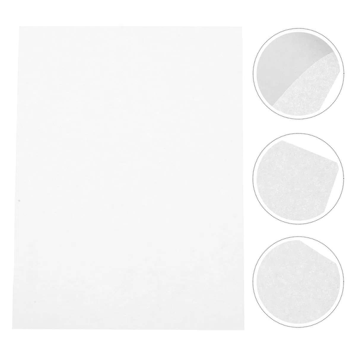 HEALLILY Papel para Prensado de Flores Diy, 60 Hojas de Papel Secante Reutilizable de Tejido Blanco para Manualidades y Prensado de Varias Capas