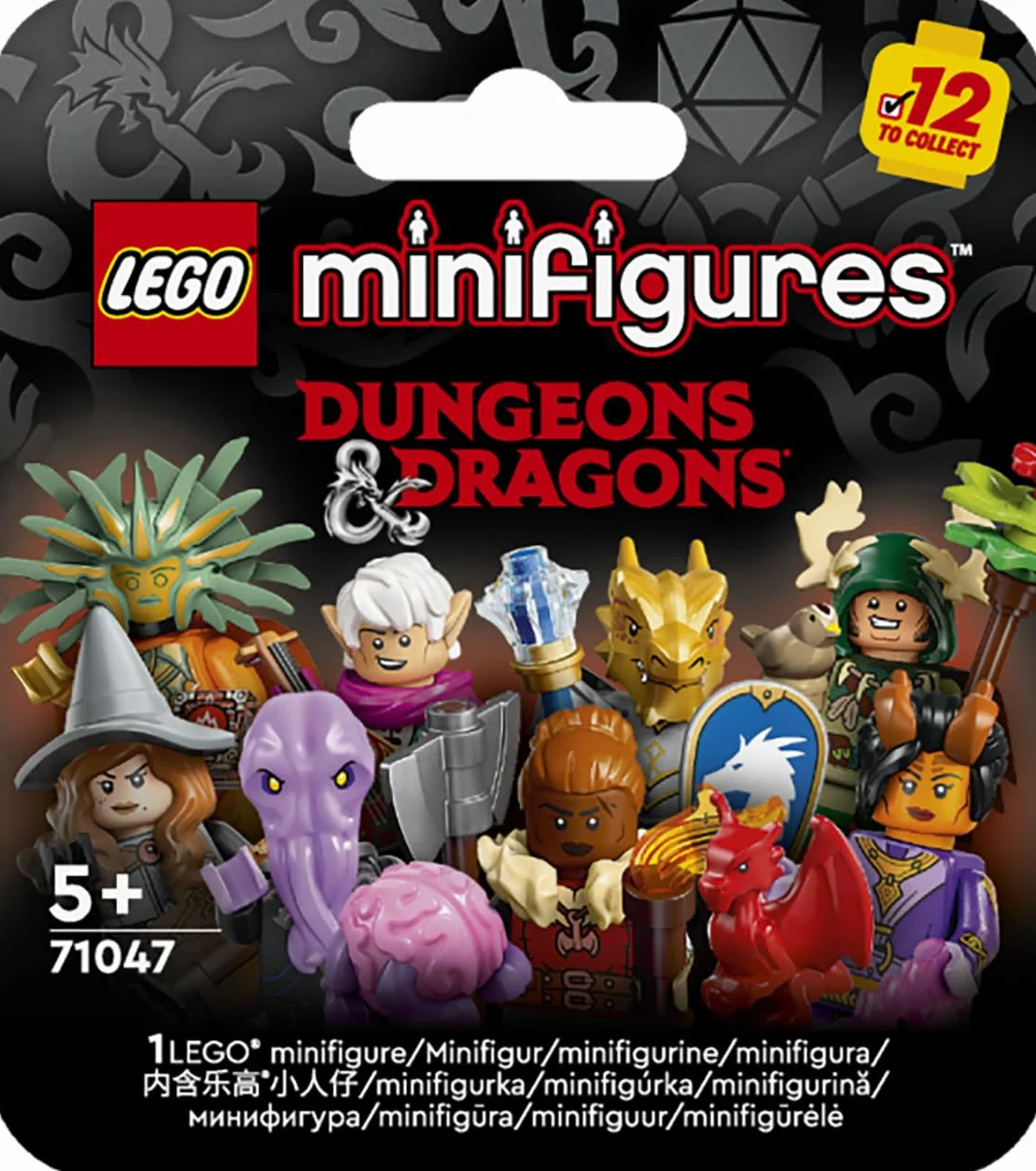LEGO Minifiguras Dungeons & Dragons Figuritas Coleccionables, 1 Minifigura de 12 Posibles Entre Ellas Hechicera Tiefling y Brujo Gith, Juego de rol, Regalo para Niños y Niñas de 5 Años o Más 71047