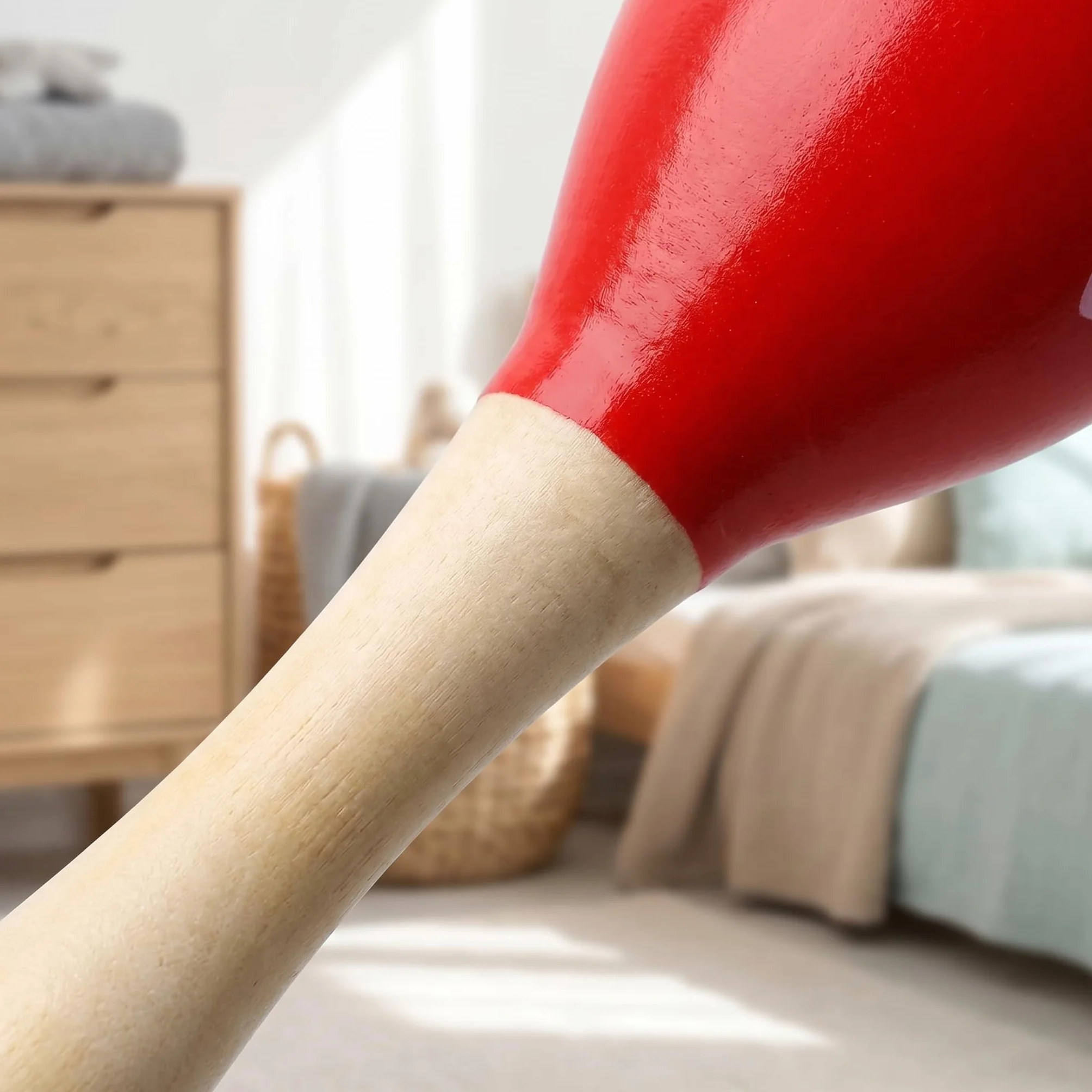 12 Mini Maracas de Madera para niños, 12 cm, sonajero, Instrumentos Musicales de Madera, sonajeros de Madera para niños, Fiestas y escuelas