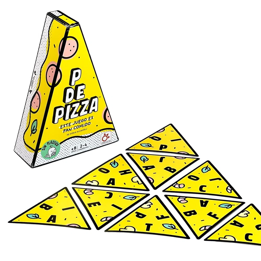 Mercurio - P de Pizza | Juego de Palabras Ágil y Divertido | Ideal para Fiestas y Reuniones | A Partir de 8 Años | para 2 a 4 Jugadores | Tiempo Aproximado 15 Minutos
