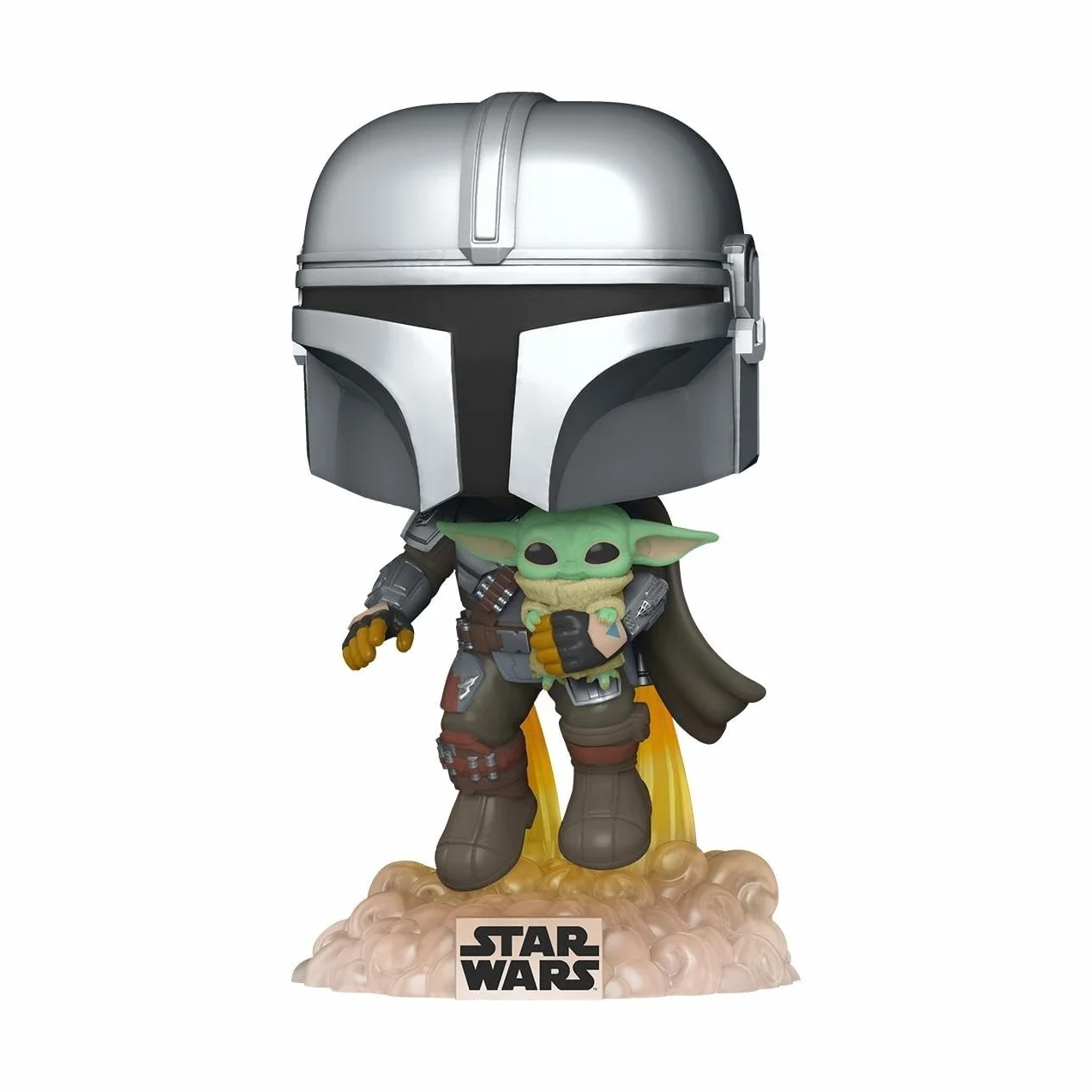 Funko Pop! Star Wars: The Mandalorian - Mando Flying with Jet Pack - Figura de Vinilo Coleccionable - Idea de Regalo- Mercancia Oficial - Juguetes para Niños y Adultos - TV Fans
