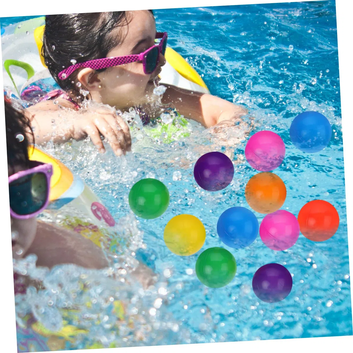 iplusmile 50 Piezas Juguetes de Pelota Bobo Bolas de Plástico para Piscinas de Bolas Balones Oceánicas para Pequeños Negras y Grises Suaves Juguete para Tienda para Fiestas de Cumple