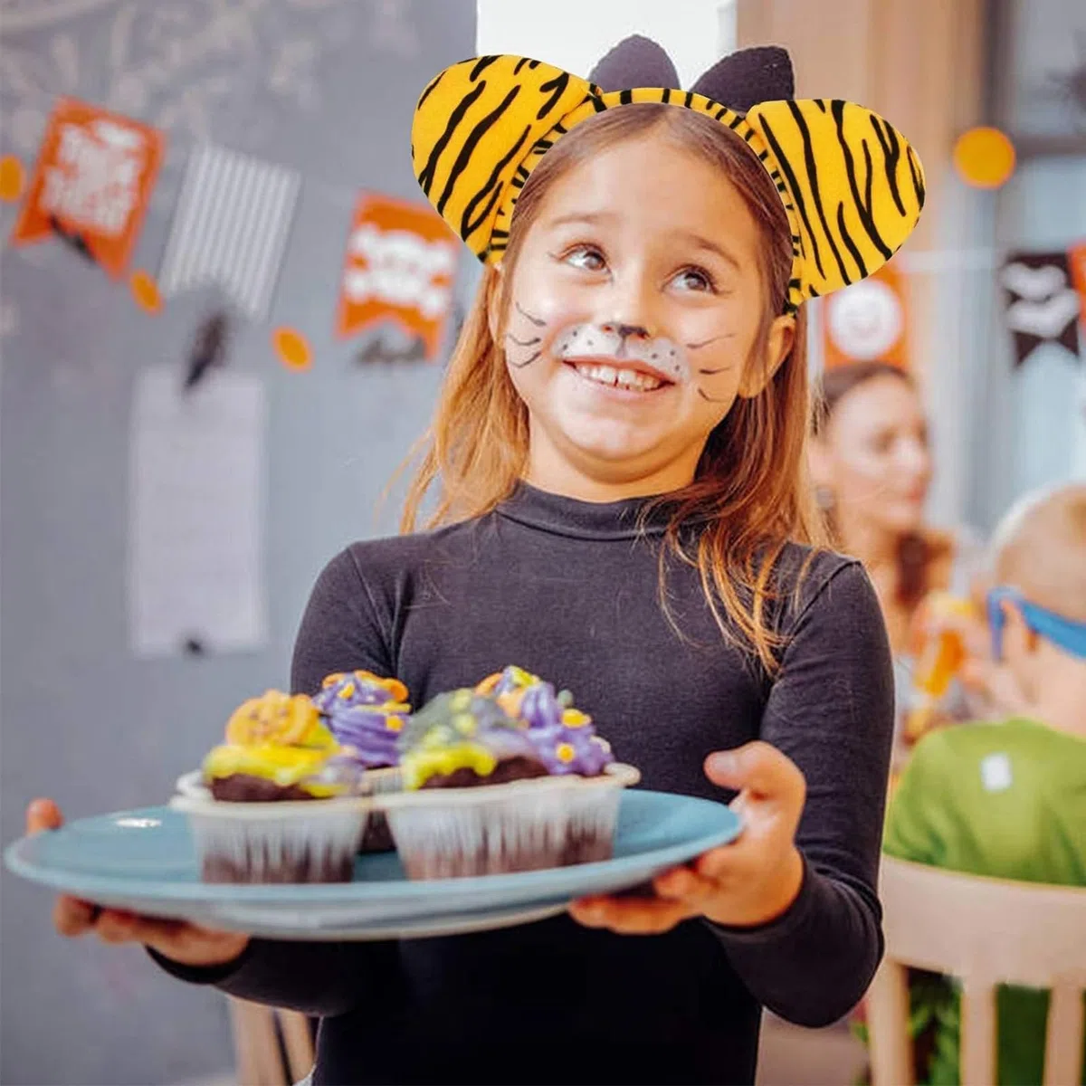 10 Stück con Orejas de Animales Diadema para Orejas de Animales de Dibujos Animados Cinta para el Pelo para Animale de Fiesta Fiesta Temática Cumpleaños Carnaval, Apto para Adultos y Niños