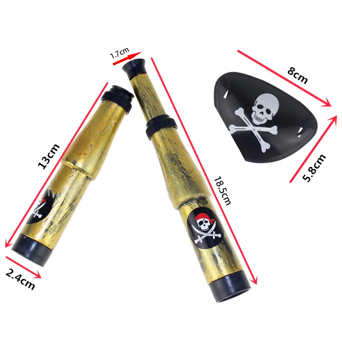 Tesoros de búsqueda del tesoro, juego de juguetes, fiestas de Navidad, piratas, monedas de oro, caja de juguetes con cerradura, contiene brújula, anteojera, piedras decorativas para fiestas piratas